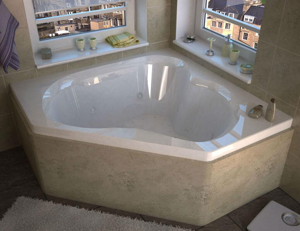 Lựa chọn bồn tắm góc phù hợp với phòng tắm có diện tích nhỏ