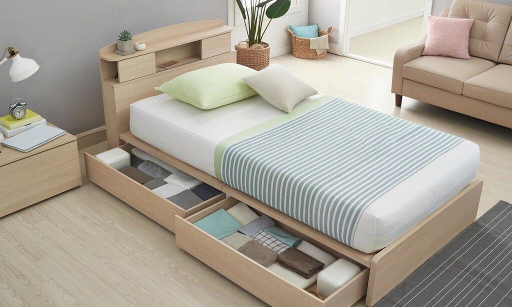 Giường ngủ mini kết hợp ngăn kéo