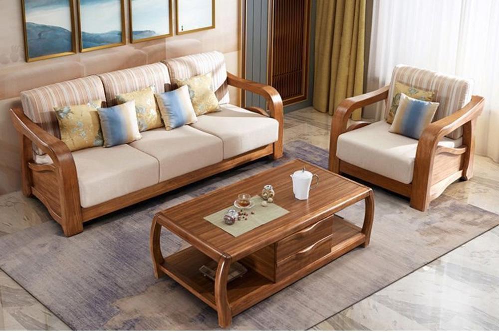 Mẫu đệm ngồi sofa gỗ cho bạn tham khảo
